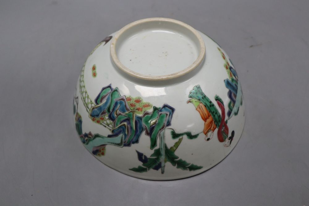 A Chinese famille verte bowl